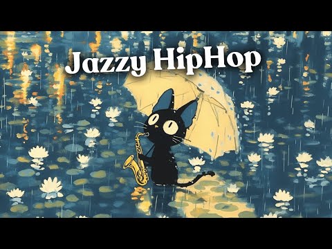 Sax on the Beach ☂️ Rainy Old Jazzy  Lo-fi  | Study to / Focus to / Relax to