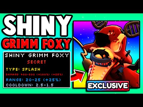 New BEST STARTER In Five Nights TD?! (SHINY GRIMM FOXY)