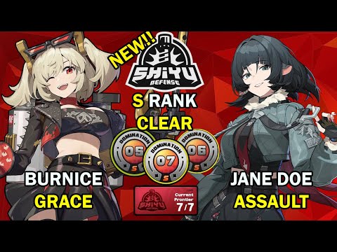 Grace x Burnice & Jane Doe | NEW Shiyu Critical Node 5-6-7 S Rank | Zenless Zone Zero ZZZ 1.3