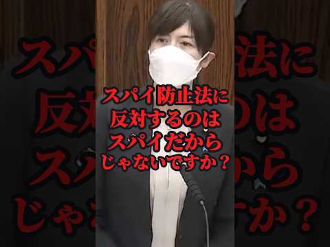 スパイ政治家をぶった斬った小野田紀美の衝撃発言！ #国会 #shorts