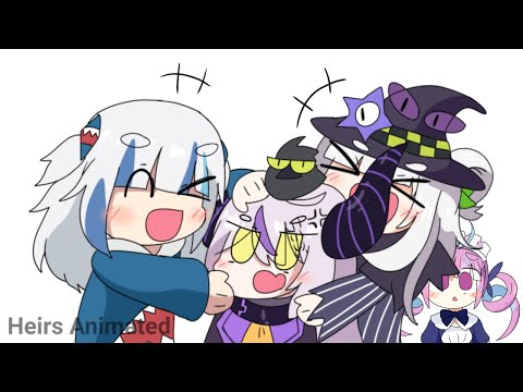 Gura + Shion = Laplus Darkness【Hololive Animation】