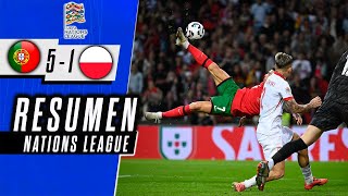 PORTUGAL vs POLONIA 5-1 | GOLES y RESUMEN | GOL de CHILENA de CRISTIANO RONALDO