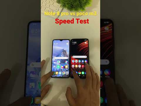 Redmi note 8 pro vs poco m3 Speed Test #shorts