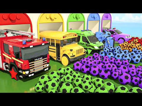 Wheels On the Bus | Figurine-shaped wheel, Soccer balls | Baby Nursery Rhymes & Kids Songs