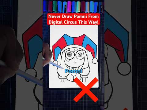 Never Draw Pomni THIS Way! 😡 Digital Circus #art #shorts #digitalcircus