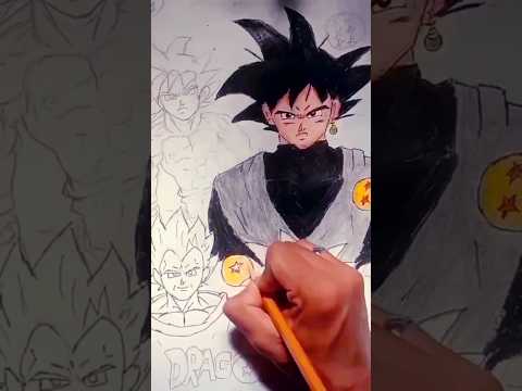 SPECIAL !GOKU BLACK SAGA POSTER Part1DRAWING! 6 characters#dragonball #anime #art #shots #