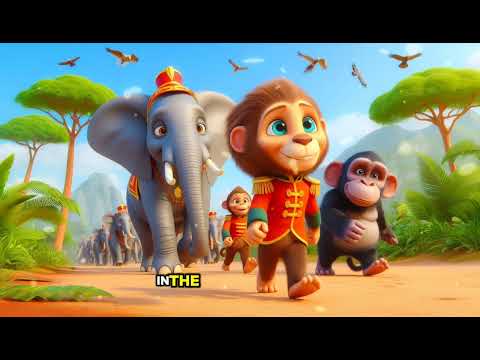 The Jungle Parade: Elephant and Monkey Lead the Way | Fun Kids Song