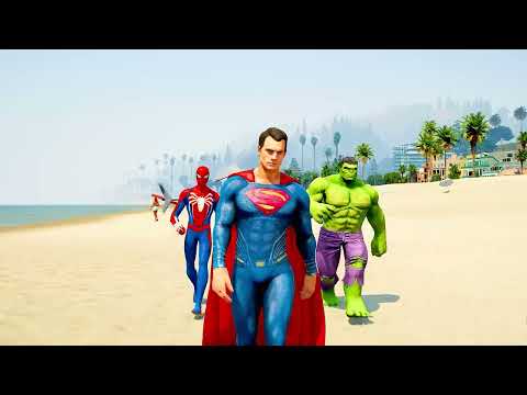 Superman saves Spider-man & Hulk from Kidnappers 😱 Ep.212