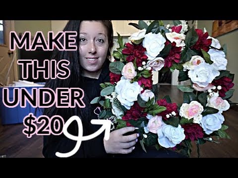 DIY wreath under $20| Make In 15 Minutes!