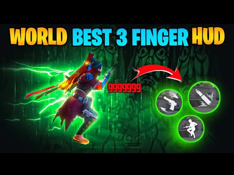 Best 3 Finger Costam HUD For Headshot + Fast Gloo Wall + God Level Movement Speed | Free Fire