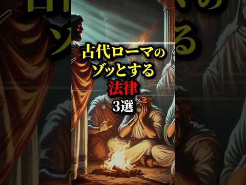 金髪はNG!? 古代ローマのヤバい法律3選。#都市伝説 #雑学 #歴史