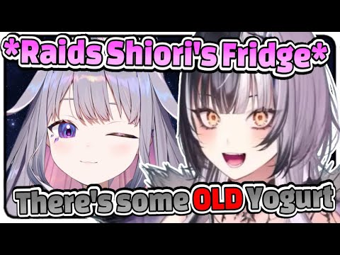 Bijou Raids Shiori's Fridge to find Old Yogurt... 【Shiori / Bijou / Hololive EN】