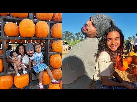 Chris Brown Enjoys Pumpkin Patch Fun with Kids Royalty & Lovely