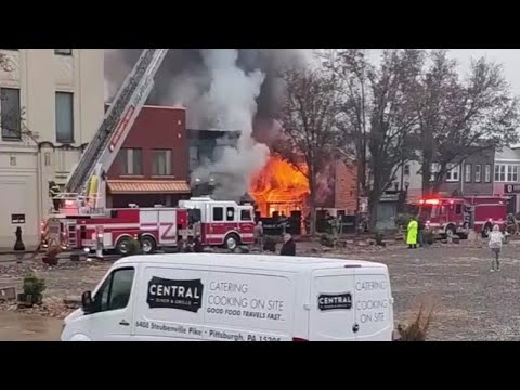 Popular Carnegie restaurant Riley's Pour House engulfed in flames