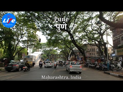 Driving Pune 4K HDR | Jangali Maharaj Rd | Prabhat Rd | Law College Rd | Karve Rd