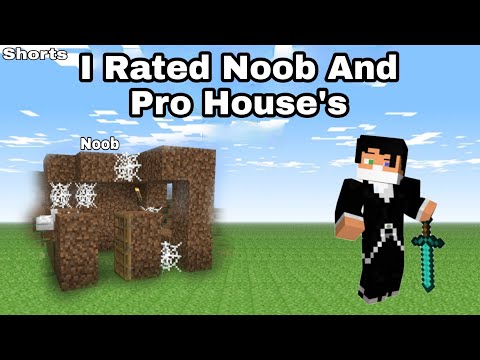 I Rated Noob House But My House Is Better Than Noob #shorts #minecraftshorts #youtubeshorts