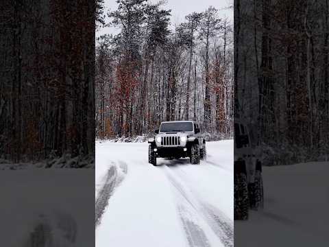 Snow-kissed trails and Jeep tire tales 🔥 #youtubeshorts #shorts