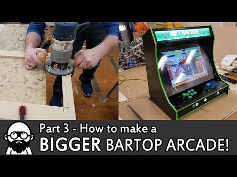 How to make a DIY BIGGER Bartop Arcade! - Part 3 - Raspberry Pi