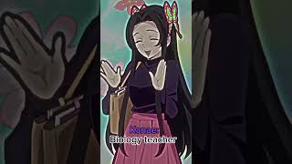 Demon Slayer Characters in Kimetsu Academy #demonslayer #short #edit