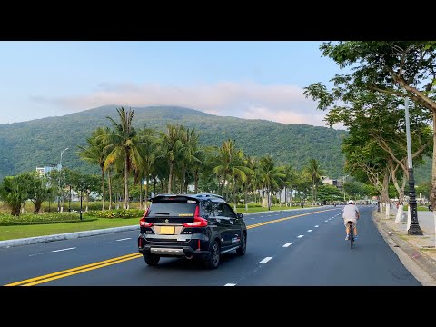 🚴 Da Nang Beach ● VIETNAM ● Bike Ride Along Da Nang Beachside 【🇻🇳 4K】