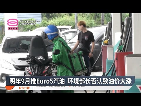 明年9月推Euro5汽油 环境部长否认致油价大涨【2024.11.14 八度空间华语新闻】