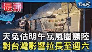 天兔逼近!台東遊客少 鐵花村市集攤商剩2攤｜TVBS新聞 @TVBSNEWS01