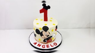 Decoracion de pastel de Minie Mouse