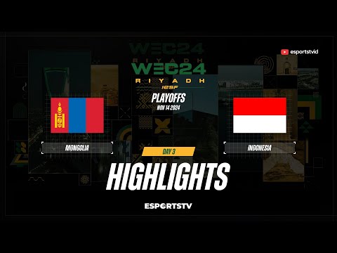 Indonesia vs Mongolia HIGHLIGHTS IESF World Esports Championship 2024 | IDN VS MGL ESPORTSTV