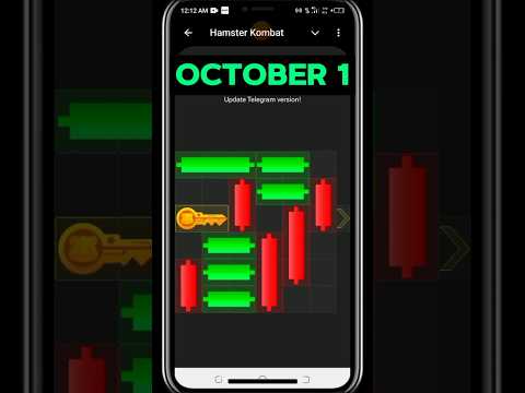 Hamster Kombat Mini Game Puzzle 1 October Today