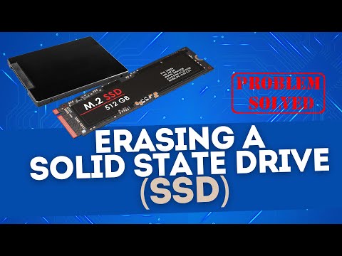 Erasing Data on A Solid State Drive (SSD)