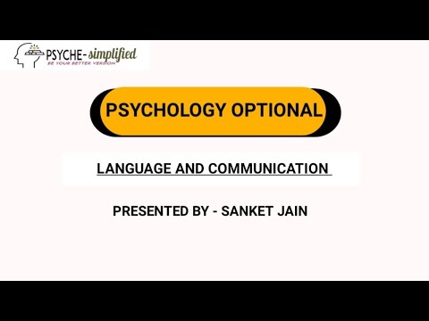 LANGUAGE AND COMMUNICATION (2021 BATCH)