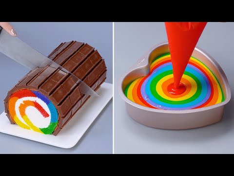 Wonderful Cake Rolled Chocolate Hacks |  Homemade Cake For Beginner | So Tasty Cake Decorating