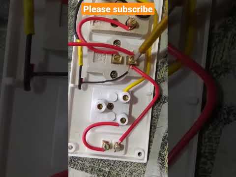 Double s.s combined with box & indicator 6A/16A wiring connection #akelectricalwork #shorts