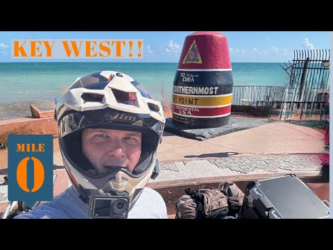 MILE 0 Key West on a Motorcycle!! The Ride s4e8 BMW GS 1250