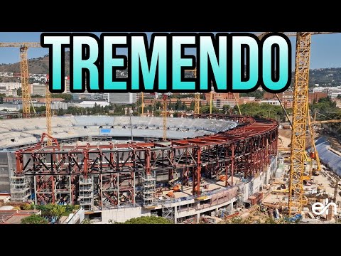 🔴OBRAS CAMP NOU(26 de Julio)⚠️Muy pronto el primer superpilar hormigonado