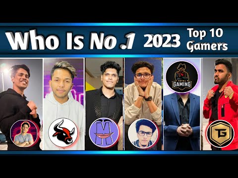 Top 10 Gaming Youtubers in India 🇮🇳 2023 | Ft. Techno Gamerz, Total Gaming, Gamer fleet, Mythpat