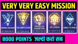 Very very easy Achievement mission freefire || How to complete all achievement mission freefire