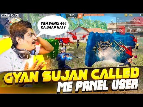 Gyan Gaming Called me Hacker 1 vs 4 against 4 PC players Mind-blowing AWM Gameplay 🤯