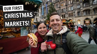 We visited our first German CHRISTMAS MARKETS! 🎄 (Munich, Germany)