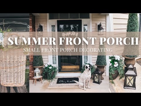 SUMMER FRONT PORCH DECOR 2024 | SMALL FRONT PORCH DECORATING IDEAS