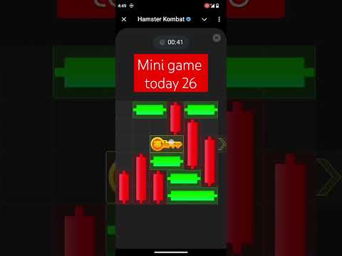 Mini game today 26 - Hamster Kombat Daily mini game today