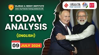 09 July 2024 Today Analysis in English by Vajirao & Reddy Institute