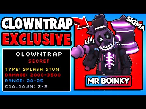 MAX Boosting EXCLUSIVE CLOWNTRAP! *WORTH THE GRIND?* (Five Nights TD)