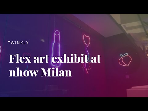 Twinkly Flex exhibit at nhow Milan