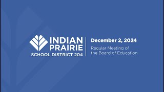 Board of Education Meeting 12/02/2024