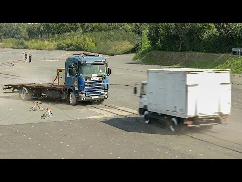 Inside German Facility Brutally Crashing Massive Trucks