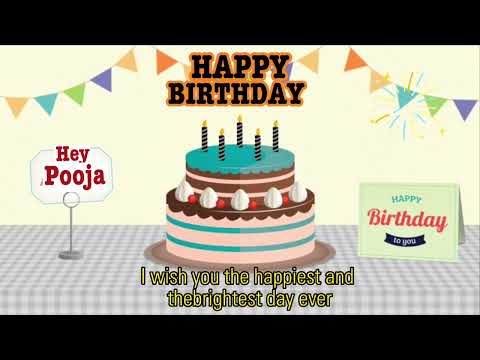 Pooja | Happy birthday to you | Happy birthday song with Names #birthdaystatus