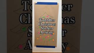 Toddler Christmas Sticker Activity