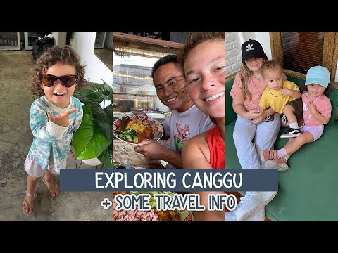 We walked around Canggu, Bali with the kids!