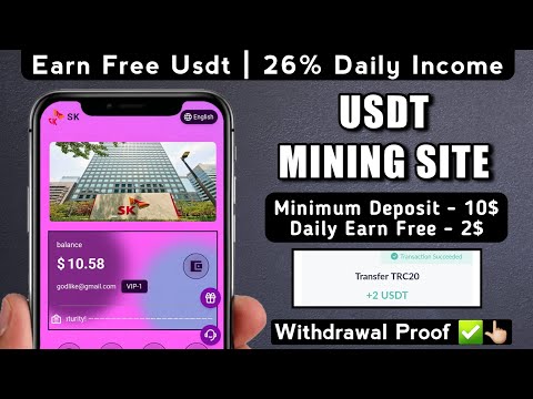 New Usdt Earning Site Usd Mining Site 2024 Best Investment Usdt Earning Website